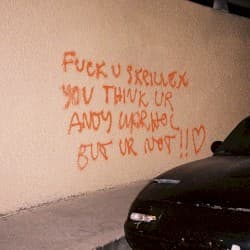 F*CK U SKRILLEX YOU THINK UR ANDY WARHOL BUT UR NOT!! <3