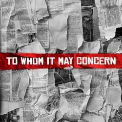 To Whom It May Concern